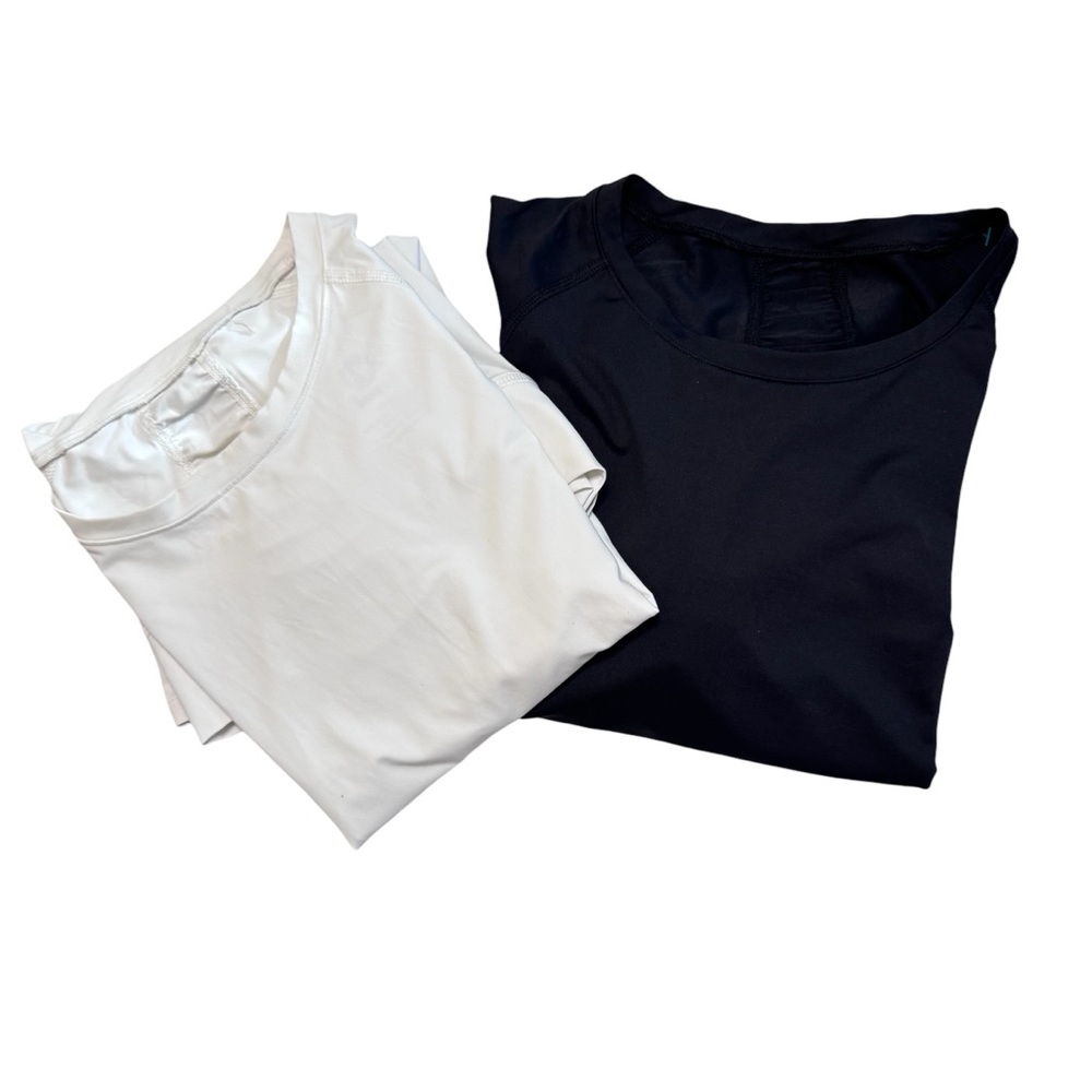 LOT OF 2 - BloqUV 50+ UPF Performance Pullovers Black NWT White Used Size XL